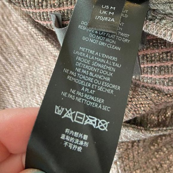 Anthropologie Melora Rose Gold Metallic Elastic Waist Harem Joggers, Size Medium - Picture 5 of 6